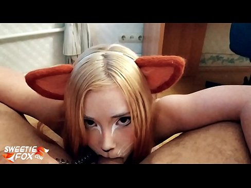 ❤️ ʻAle ʻo Kitsune i ka ʻāʻī a me ka cum i loko o kona waha ❤️ Anal video ia makou ﹏